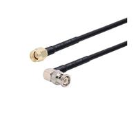 WKAIYUAN Câble RG58 BNC mâle vers SMA RG-58 50 Ohms RF Extension Connecteur Adaptateur Cavalier Pigtail 0,5 M 1 M 2 M 10 M 20 M(RP SMA M to BNC M90,30CM)
