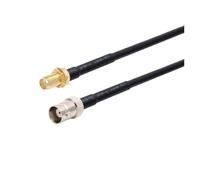 WKAIYUAN Câble RG58 BNC mâle vers SMA RG-58 50 Ohms RF Extension Connecteur Adaptateur Cavalier Pigtail 0,5 M 1 M 2 M 10 M 20 M(SMA F to BNC F,5M)
