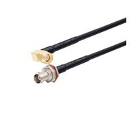 WKAIYUAN Câble RG58 BNC mâle vers SMA RG-58 50 Ohms RF Extension Connecteur Adaptateur Cavalier Pigtail 0,5 M 1 M 2 M 10 M 20 M(RPSMA M90 to BNC WF,10M)