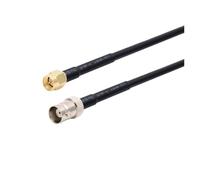 WKAIYUAN Câble RG58 BNC mâle vers SMA RG-58 50 Ohms RF Extension Connecteur Adaptateur Cavalier Pigtail 0,5 M 1 M 2 M 10 M 20 M(SMA M to BNC F,15M)
