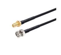 WKAIYUAN Câble RG58 BNC mâle vers SMA RG-58 50 Ohms RF Extension Connecteur Adaptateur Cavalier Pigtail 0,5 M 1 M 2 M 10 M 20 M(SMA F to BNC M,20CM)