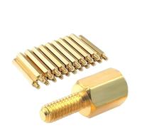 WKAIYUAN Entretoise hexagonale en laiton mâle/femelle for carte mère, goujon fileté hexagonal M2, colonne PCB, vis d'espacement for carte mère(13mm (20pcs))