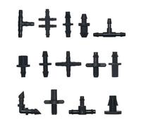 WKAIYUAN Raccord d'arrosage goutteur 1/8" 1/4" for Tuyau cannelé, coude en T, raccord de réparation de Tuyau d'eau, raccord de Tube de Jardin 3/5 4/7 mm(U)