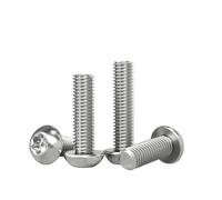 WKAIYUAN Vis à tête ronde Torx M2 à six lobes en acier inoxydable 304, antivol, inviolable, avec goupille(4mm)