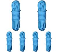 wkao 6 pièces Corde paracorde Bleue 4 mm, 3 m, Corde Polyvalente de Survie, âme en Polyester et Gaine en polypropylène, pour Bracelets tressés DIY, Fixation de Tente, activités extérieures, Camping