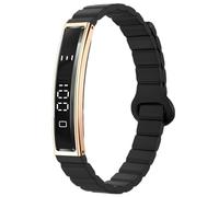 wkao Bracelet intelligent avec alerte d'appel, suivi de la fréquence cardiaque, du sommeil et de l'oxygène dans le sang, pour une santé toute la journée, fixation solide en silicone