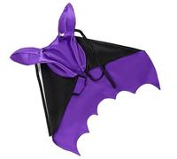 wkao Costume pour chien avec ailes de chauve-souris, cape douce pour Halloween