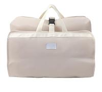 wkao Cube d'emballage beige à 7 compartiments à suspendre, 17,7 x 71,9 cm, sac à main pliable pour voyages de 3 à 5 jours, léger