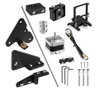 wkao Ender 3 Dual Z Axis Upgrade Kit d'amélioration pour imprimante 3D avec moteur pas à pas, vis, supports et câble, convient pour Ender 3 Pro, V2