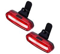 wkao Lot de 2 feux de sécurité arrière rouges et blancs, recharge USB-C, étanchéité IPX6, 7,1 x 2 x 2 cm, simple à utiliser