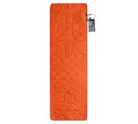 wkao Matelas de couchage chauffant à 3 niveaux de chaleur, 200 x 62 cm, alimenté par USB, chauffe-eau électrique portable, design pliable, avec sac de rangement, pour yoga, camping, orange