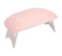 wkao Mini lampe à ongles UV portable 6 W LED pour séchage rapide, idéale pour le nail art en déplacement, câble d'alimentation intégré, support pliable, modes minutés