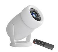 wkao Projecteur intelligent portable avec système Android, mini projecteur, 1080p 4K pris en charge, clé de voûte automatique, Wi-Fi double mode pour la maison et le bureau