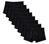 wkd-thvb 8 Pcs/Lot Grande Taille Hommes sous-vêtements en Fibre de Bambou Soie de Glace Respirant Boxer Shorts Homme Sexy Maille caleçon 8PCS Black Asian 5XL