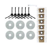 WKFBIFLY Accessoires et pièces de rechange compatibles avec l'aspirateur JONR P20 PRO : sac à poussière, brosse latérale et lingette de nettoyage