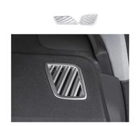 WKFBIFLY Compatible avec Audi Q5 2018-2022 ABS mat tableau de bord de voiture avant petite sortie de climatiseur garniture de couvercle de ventilation AC accessoires de style automatique (Color : Sil