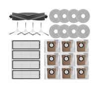 WKFBIFLY Compatible avec les aspirateurs robots L10S Ultra/S10 Pro/Xiaomi X10 Plus : brosse latérale principale, filtre HEPA et sacs à poussière de rechange