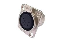 WKHPHMBEQ Connecteur XLR mâle à 3 Broches for Montage sur Panneau, Prise Jack de Microphone en métal, connecteur de châssis Audio à Contact en cuivre, 20 pièces(5Pin Female,20PCS)