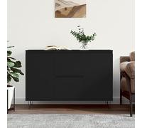 WKIEQACO Armoires et rangement, buffets et buffets, buffet noir 104 x 35 x 70 cm, bois d'ingénierie