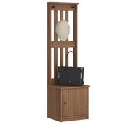 WKIEQACO Hall Tree Sandens Bancs de rangement et d'entrée en bois massif 45 x 40 x 159,5 cm