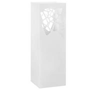 WKIEQACO Home & Garden,Meubles-Porte-parapluies Pierres Acier Blanc