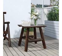 WKIEQACO Home & Garden Table d'appoint en bois massif épicéa 49 x 49 x 50 cm