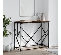 WKIEQACO Table console en chêne fumé 100 x 40 x 80 cm