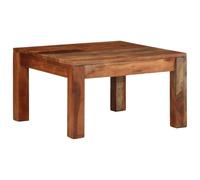 WKIEQACO Tables, tables d'appoint, tables basses, table basse 60 x 60 x 35 cm en bois d'acacia massif