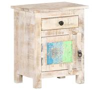 WKIEQACO Tables, tables de chevet, table de chevet 40 x 30 x 50 cm en bois d'acacia brut
