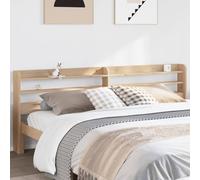 WKIEQACO Tête de lit avec étagères en bois massif 200 cm Lits de pin et accessoires Têtes de lit et pieds de lit