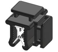 WKK Clip pour bord de tôle enfichable 50121 résistant aux intempéries, stabilisé aux UV, maintien des câbles latéralement au