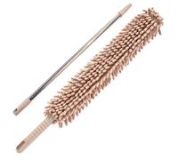 Wkldjf Brosse flexible réglable avec ou sans chiffon de nettoyage amovible pour plafond haut et difficile à atteindre. Outil de nettoyage pliable