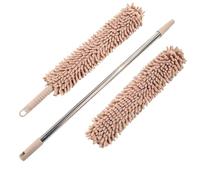 Wkldjf Brosse flexible réglable avec ou sans chiffon de nettoyage amovible pour plafond haut et difficile à atteindre. Outil de nettoyage pliable