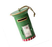 Wkldjf Décoration de boîte aux lettres en fer à suspendre pour jardin, cheminée, porche, décorations de vacances d'intérieur et d'extérieur