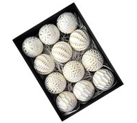 Wkldjf Lot de 12 boules de Noël incassables pour sapin de Noël, mariage, festival d'hiver