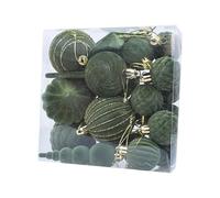 Wkldjf Lot de 24 décorations de Noël floquées pour sapin de Noël - Décoration de vacances solide