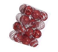 Wkldjf Lot de 24 globes à suspendre en polystyrène pour sapin de Noël