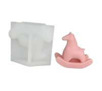 Wkldjf Moules en silicone multi-usages en forme de cheval pour moulage de résine, savon, chocolat, bonbons, gâteau, outil de cuisson en élastomère