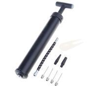 Wkldjf Pompes à ballon de sport avec buse à aiguille, tuyaux d'extension de basket-ball, systèmes de gonflage à pousser et tirer, tuyaux d'extension faciles à utiliser