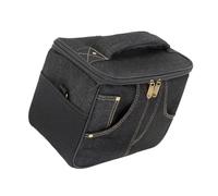 Wkldjf Sac portable pour haut-parleurs de guitare, doublure absorbant les chocs, poignées renforcées, base en caoutchouc, transport sûr de l'équipement de protection, Noir , S, Beauté de masse