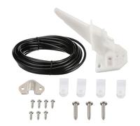 Wkldjf Tube Pitot marin pour compteur de pression 6 m en PVC avec coquilles de palourdes, colliers de serrage et vis, peedometer outil de mer