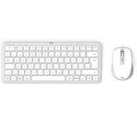 Wkm-500 Bluetooth Kit Souris + Clavier Allemand, Qwertz Blanc