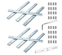Wkmamo 8 Pcs Connecteur Droit, Profil en Aluminium, Joint d'Extrusion d'Aluminium à l'Intérieur du Connecteur 3030, pour Série de Profil d'Extrusion en Aluminium