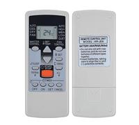 WKOLF Kit de télécommande de rechange AR-JE6 pour climatiseur Fujitsu Hiyasu AC A/C ARJE6 ASY7FMAD ASY12FMAD ASY7FMBD ASY9FMBD ASY12FMBD ASY7FSBCW ASH7FMBD ASH9FMBD ASH9FSBCW