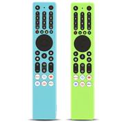 WKOLF Lot de 2 coques de protection en silicone pour télécommande TCL TV RC833A FMB1 32V5C 40V5C 43V5C 50V6C 55V6C 65V6C 75V6C 55Q6CX1 55Q7C 65T8C 55C7K (silicone, bleu clair et vert)