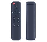 WKOLF Télécommande de rechange pour récepteur WiiM Pro AirPlay 2, streamer audio Pro Plus avec 4 boutons de sélection de musique et fonction push-to-talk pour WiiM Music Streamer et amplificateur