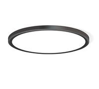 WKONCLDY Plafonnier LED 3100 lm, plafonnier LED super fin de 30,5 cm, plafonnier LED 5000 K pour chambre à coucher, salon, salle à manger (noir, 1 pièce)
