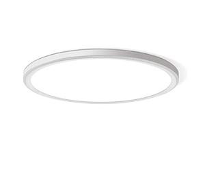 WKONCLDY Plafonnier LED encastrable 4700 lm, plafonnier LED super fin de 40,6 cm, plafonnier LED 5000 K pour chambre à coucher, salon, salle à manger (blanc, 1 pièce)