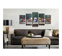 WKqifeil 5 panneaux dernière cène toile mur Art photo affiche décor à la maison impression chambre décor peintures toile mur Art peinture affiche No Framed W150cm*H80cm