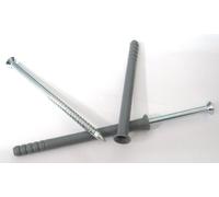 Wkret-met Lot de 100 manchons à ongles en acier galvanisé 8 x 100 mm